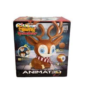 Animated Fawny the Singing and Talking Reindeer Projector Speaker -NEW